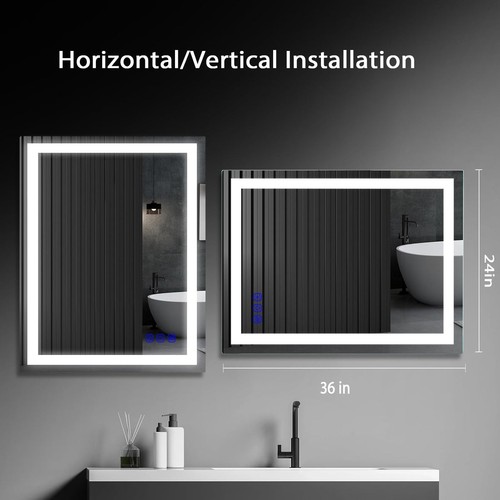 24x36 led bathroom - 24x36, mirror