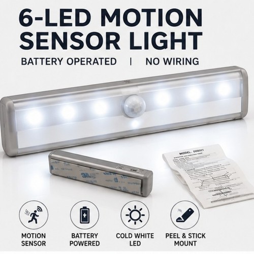 Motion sensor led - sensor, white